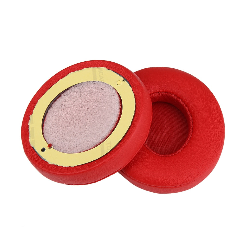 A Pair Red Replacement Ear Pads Ear Cushions For By Dr. Dre Solo 2.0 Solo2 Wireless Headphones Earpads - ebowsos