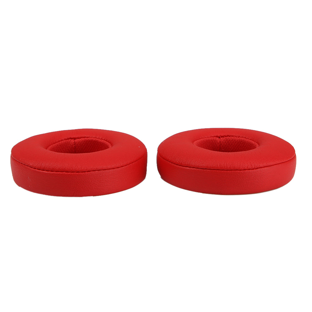 A Pair Red Replacement Ear Pads Ear Cushions For By Dr. Dre Solo 2.0 Solo2 Wireless Headphones Earpads - ebowsos