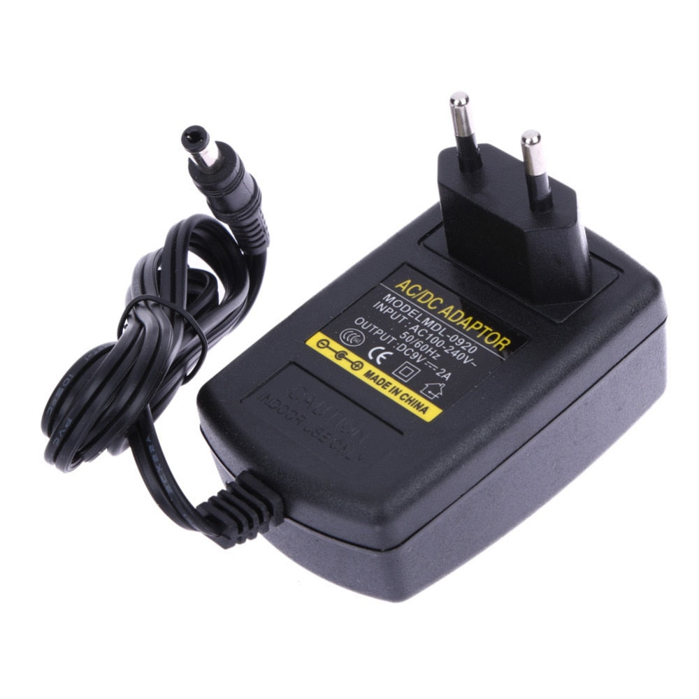 AC 100-240V Converter Adapter Charger DC 5.5mm x 2.5MM 9V 2A 2000mA Charger Switching Power Supply EU Plug High Quality - ebowsos