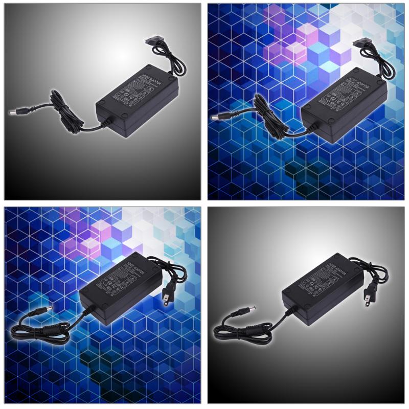 AC 100V-240V to DC 12V 5A Power Supply Adapter , AC to DC Power Adapter Dual Cable Charger Converter 5.5x2.1-2.5mm for LCD TV - ebowsos