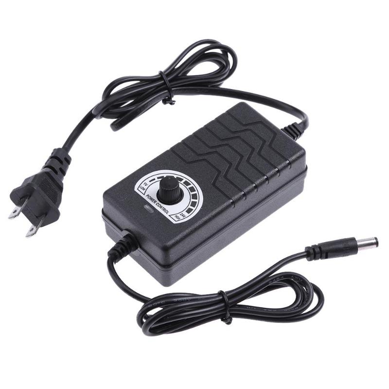AC to DC Adapter 3-24V 2A Adjustable Power Supply Controller Adaptor for Light Temperature Motor Speed Control Switch - ebowsos