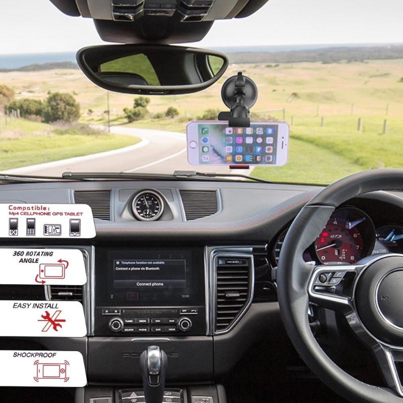 360 Degree Rotatable Car Suction Cup Windshield Phone Mount Holder Car Phoen Clip Bracket Holder For iPhone 4S 5 5S 6 GPS - ebowsos
