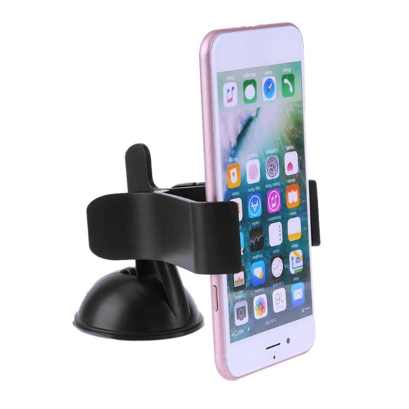 360 Degree Rotatable Car Suction Cup Windshield Phone Mount Holder Car Phoen Clip Bracket Holder For iPhone 4S 5 5S 6 GPS - ebowsos