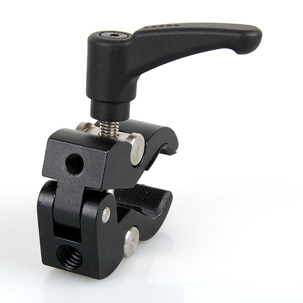 Camera Photography Friction Clip Arm Clamp Holder Mount with Standard Ball Head 1/4 3/8 Screw Camera Flash Holder Bracket - ebowsos