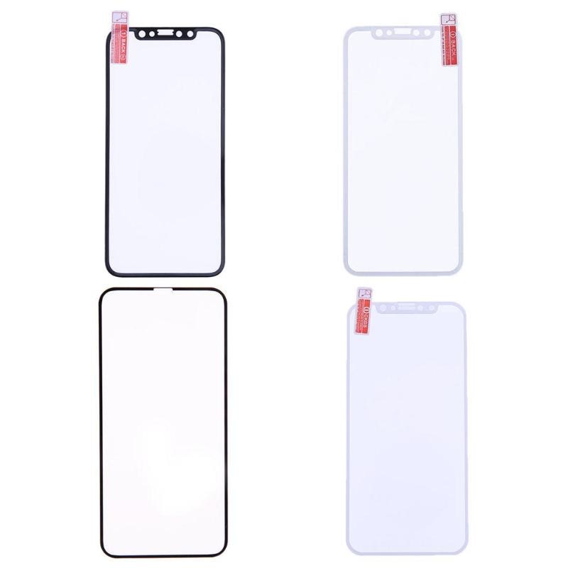 Carbon Fiber Full Screen Cover Tempered Glass Film For iPhone X Soft Hard Edge Screen Protector Cover Film For iPhoneX 10 - ebowsos