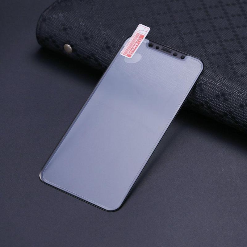 Carbon Fiber Full Screen Cover Tempered Glass Film For iPhone X Soft Hard Edge Screen Protector Cover Film For iPhoneX 10 - ebowsos