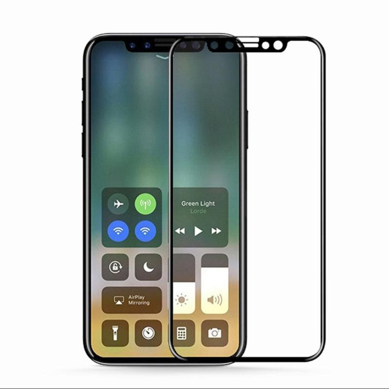 Carbon Fiber Full Screen Cover Tempered Glass Film For iPhone X Soft Hard Edge Screen Protector Cover Film For iPhoneX 10 - ebowsos