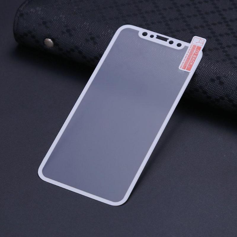 Carbon Fiber Full Screen Cover Tempered Glass Film For iPhone X Soft Hard Edge Screen Protector Cover Film For iPhoneX 10 - ebowsos