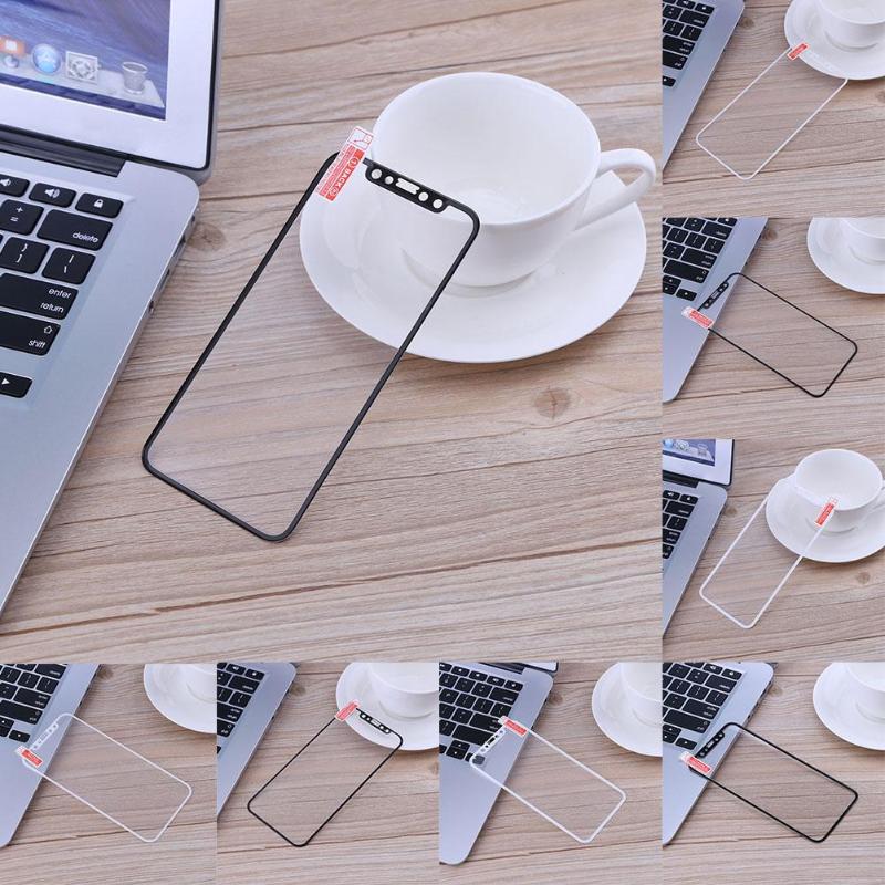 Carbon Fiber Full Screen Cover Tempered Glass Film For iPhone X Soft Hard Edge Screen Protector Cover Film For iPhoneX 10 - ebowsos