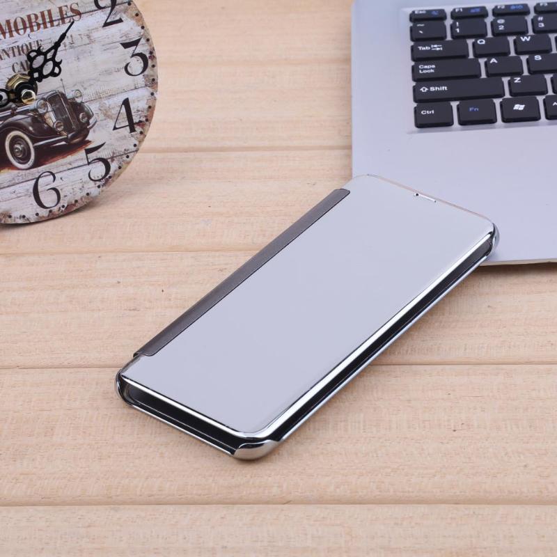 Electroplating Smart Mirror Protective Flip Case Cover for Samsung S8+ Luxury Smart Mirror Cases Coque for Note 8Plus - ebowsos