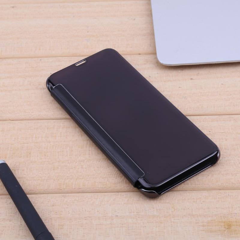 Electroplating Smart Mirror Protective Flip Case Cover for Samsung S8+ Luxury Smart Mirror Cases Coque for Note 8Plus - ebowsos
