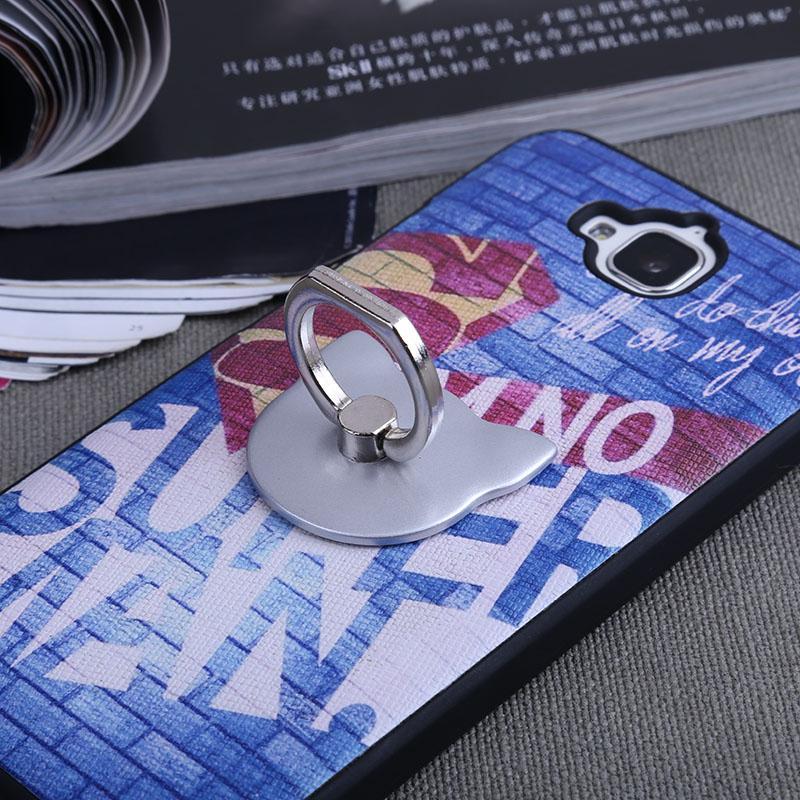 Finger Ring Holder 360 Degree Rotary Hand Finger Ring Cute Cat Shape Smart Phone Holder Stand Universal Desk Holder New - ebowsos