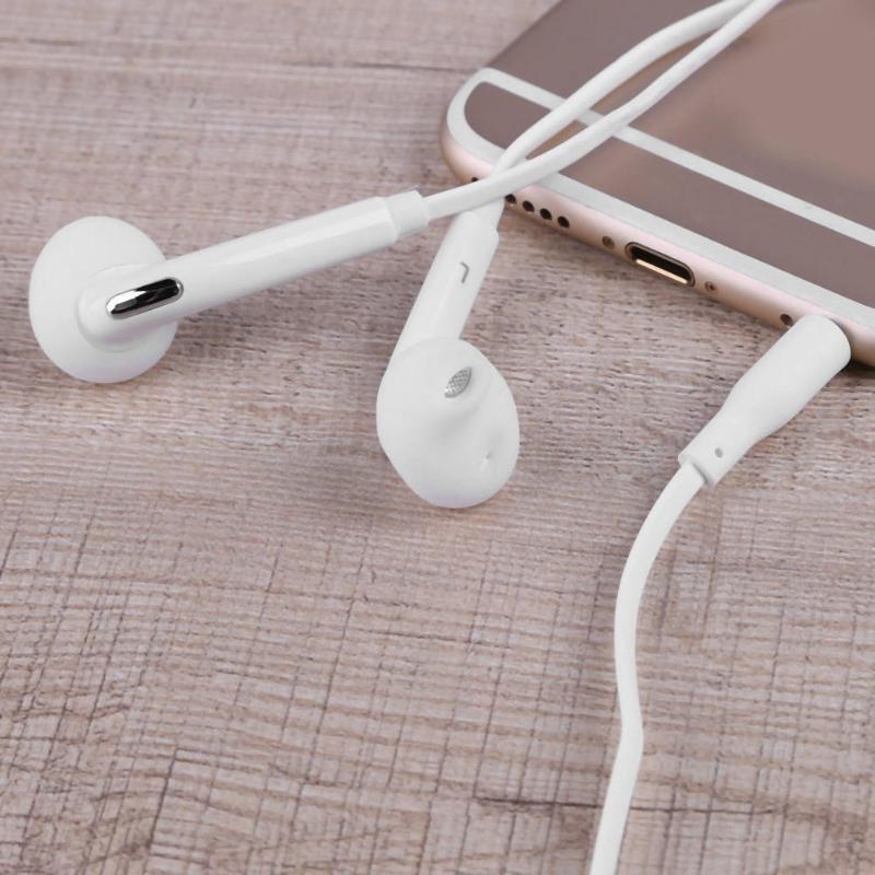 Flat 3.5mm Aux Wired Earphone Earpiece In Ear Earbuds Headset Headphone for Samsung S6 Note4 Android Smart Phone Hot Sale - ebowsos