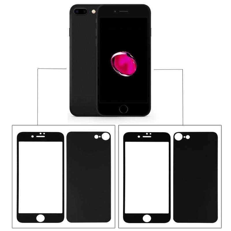 Front + Rear Electroplated Tempered Glass For iPhone 8 3D Full Cover Screen Protector Film For iphone 8 Glass Film - ebowsos