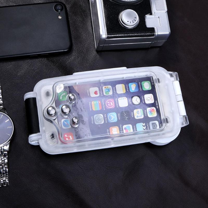 IPX8 Underwater 40M/130FT Diving Phone Photography Waterproof Case For iPhone 6 6s Full Sealed Cover Explosion-proof Case - ebowsos