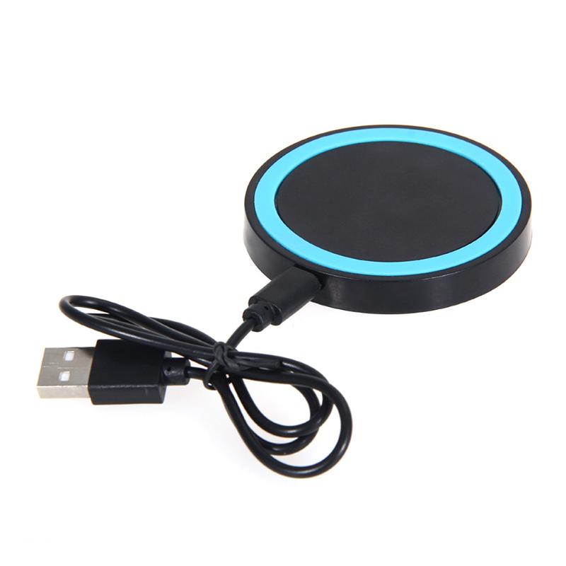 Mini Desktop Qi Wireless Charger Pad With Fast Wireless Charging Receiver Kit For iPhone 7/6/6S/5/5S/5C LG Nexus 4 5 6 D1 - ebowsos
