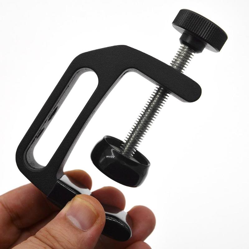 Multifunction C Type Clamp Clip 1/4" 3/8" For Camera Flash Speedlite Holder Light Stand Photography Studio Accessories - ebowsos