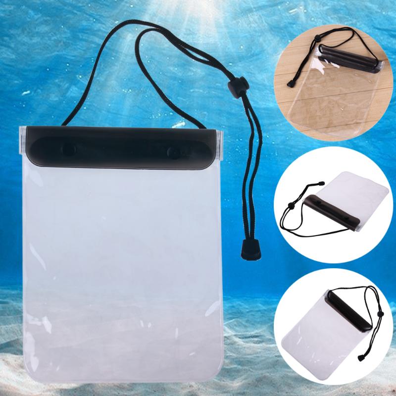 Three Layers Sealing Universal Outdoor Waterproof Mobile Phone Tablet Bag Case Large Pouch Diving Swimming Storage Cases - ebowsos