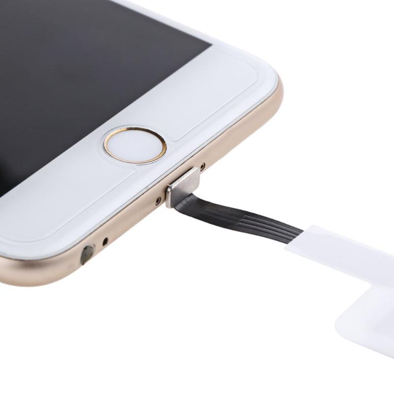 Ultra Thin Qi Standard Wireless Charging Coil Receiver Pad For iPhone 5 5S 6Plus 6S 6SPlus 7 7Plus Smart Charging Adapter - ebowsos