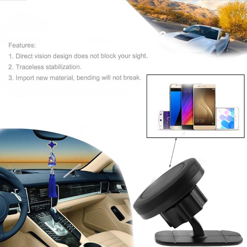 Universal Magnetic Car Phone Holder Car Dashboard Cell Phone Mount Holder Stand for iPhone X 8 7 Samsung Magnet Stand - ebowsos