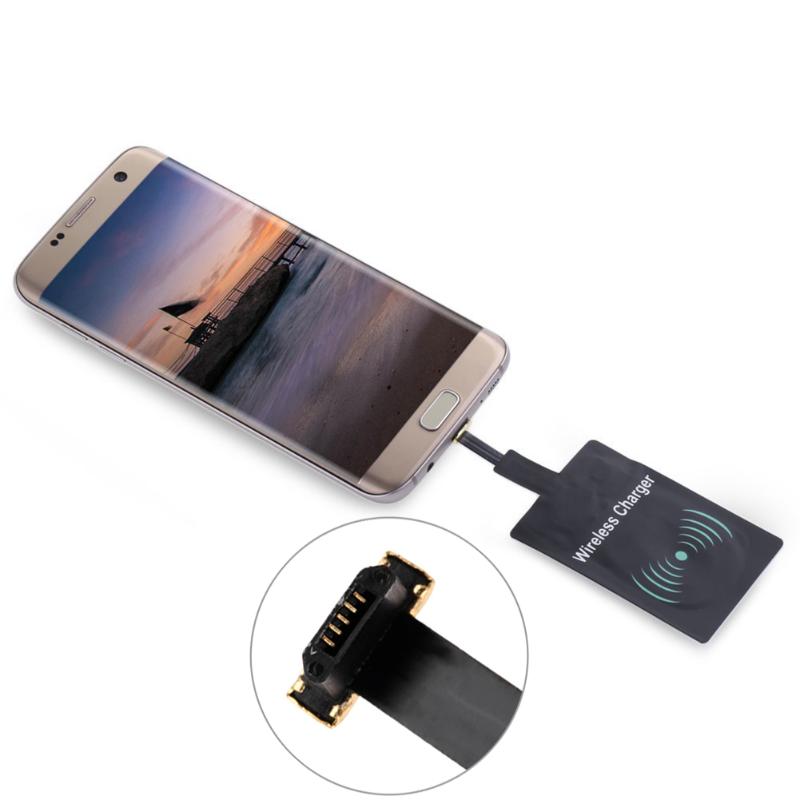 Universal Micro USB Positive/Reverse Plug Qi Wireless Charging Charger Receiver Pad Coil Adapter Receptor For Xiaomi HTC - ebowsos