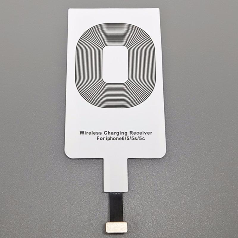 Wireless Charger Receiver Coil Pad For iPhone 5 5S SE 6 6S 6SPlus 7 Plus iPad Mini Smart Qi Wireless Charging Adapter Mat - ebowsos
