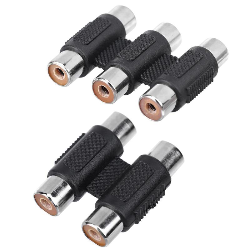 ALLOYSED Audi Video Cable RCA Female to RCA Female Connector AV Cable Plug Jack Adapter for Audio Video DIY Monitor Parts - ebowsos
