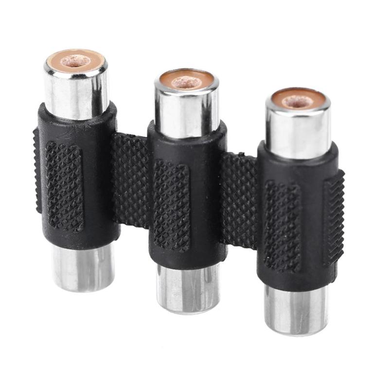 ALLOYSED Audi Video Cable RCA Female to RCA Female Connector AV Cable Plug Jack Adapter for Audio Video DIY Monitor Parts - ebowsos