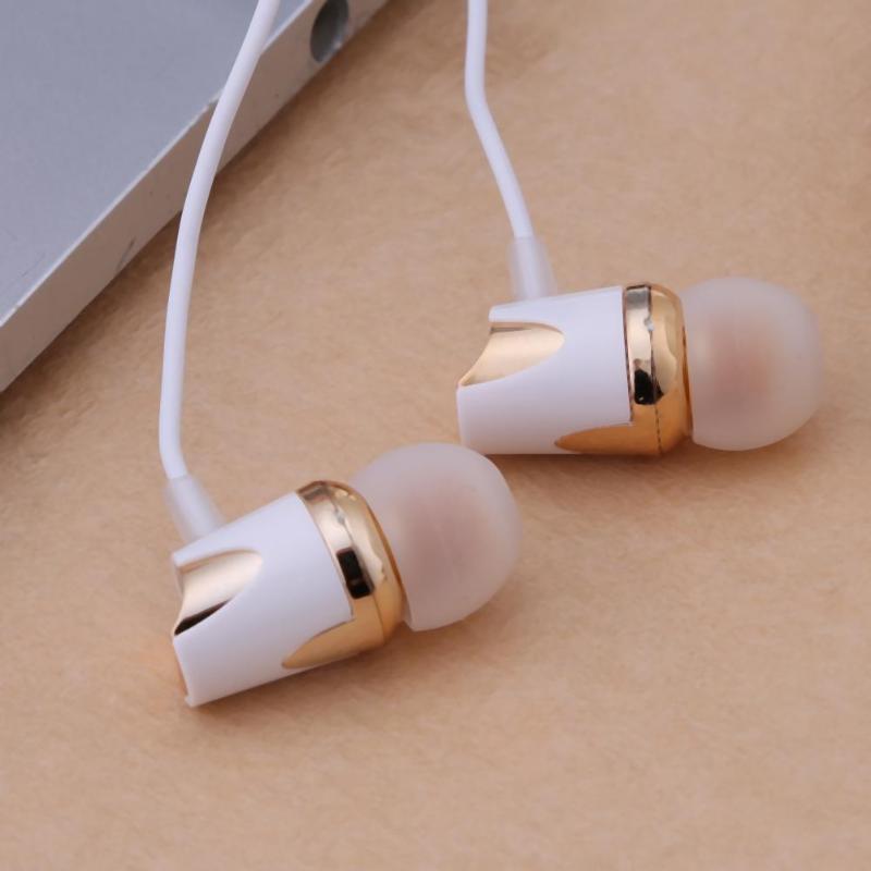 1.2M Wired Fashion Earphone 3.5mm In-ear Wired Bass Stereo Earphone Headset With MIC for iOS Android Phone - ebowsos