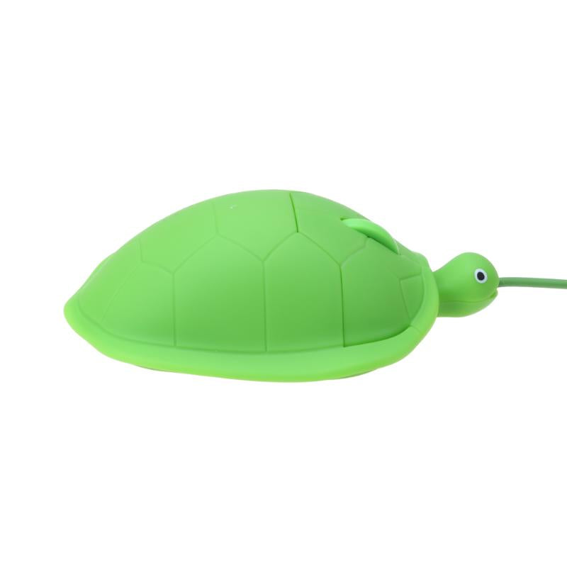 1.5m Wire Mouse Cute Turtle Shape Home Office Use Optical Mouse 800DPI 3 keys for Macbook Windows System - ebowsos