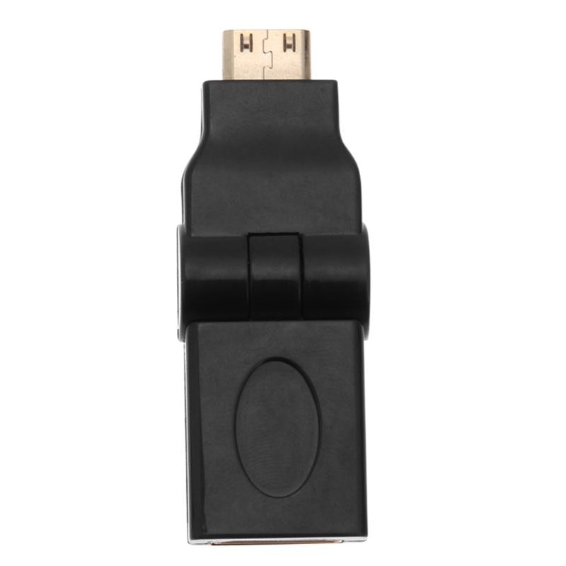 180 Degree Mini HDMI Male to HDMI Female Adapter Cable Connector HDMI 1.4 Supports for 3D Network - ebowsos
