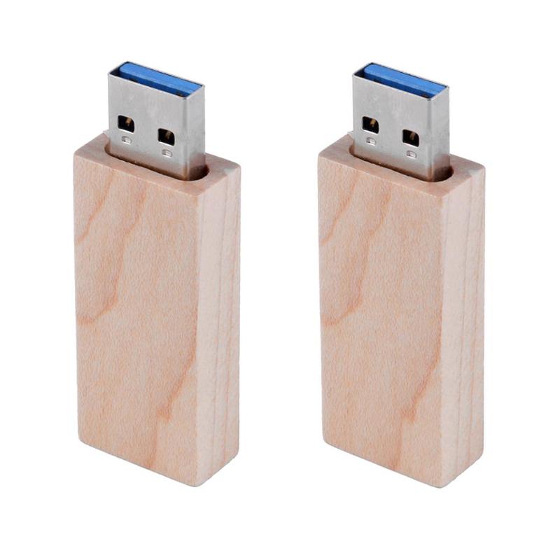 1Pcs Creative USB 2.0 Flash Drive 2/4GB Pen Drive U Disk Wooden Memory Stick - ebowsos