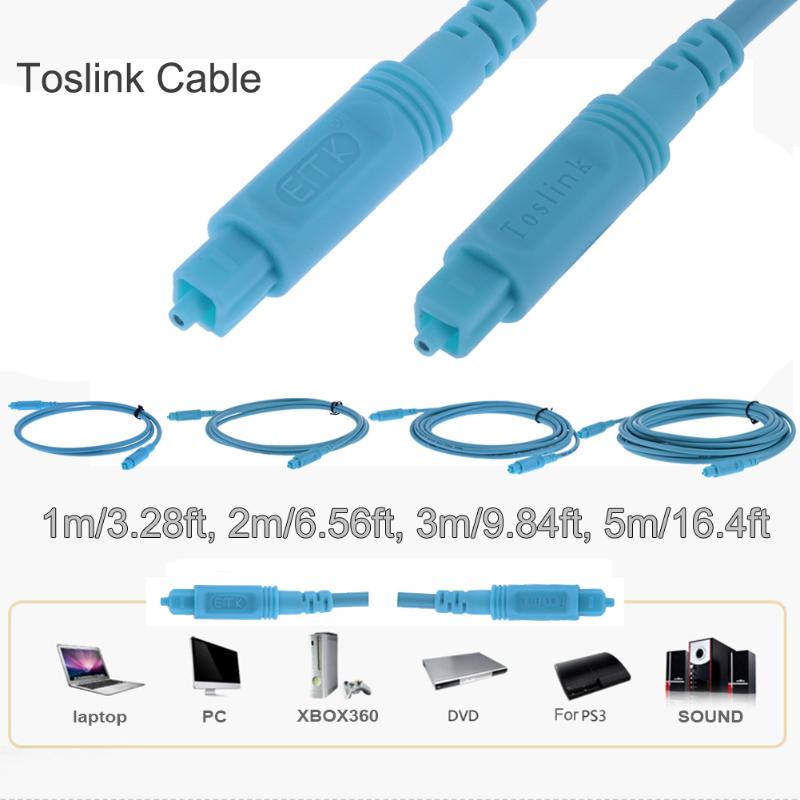 1m 2m 3m 5m OD4.0 Digital Optical Audio Toslink Cable for Hi-Fi Sound for DVI Amplifier Speaker Blue Ray Player - ebowsos