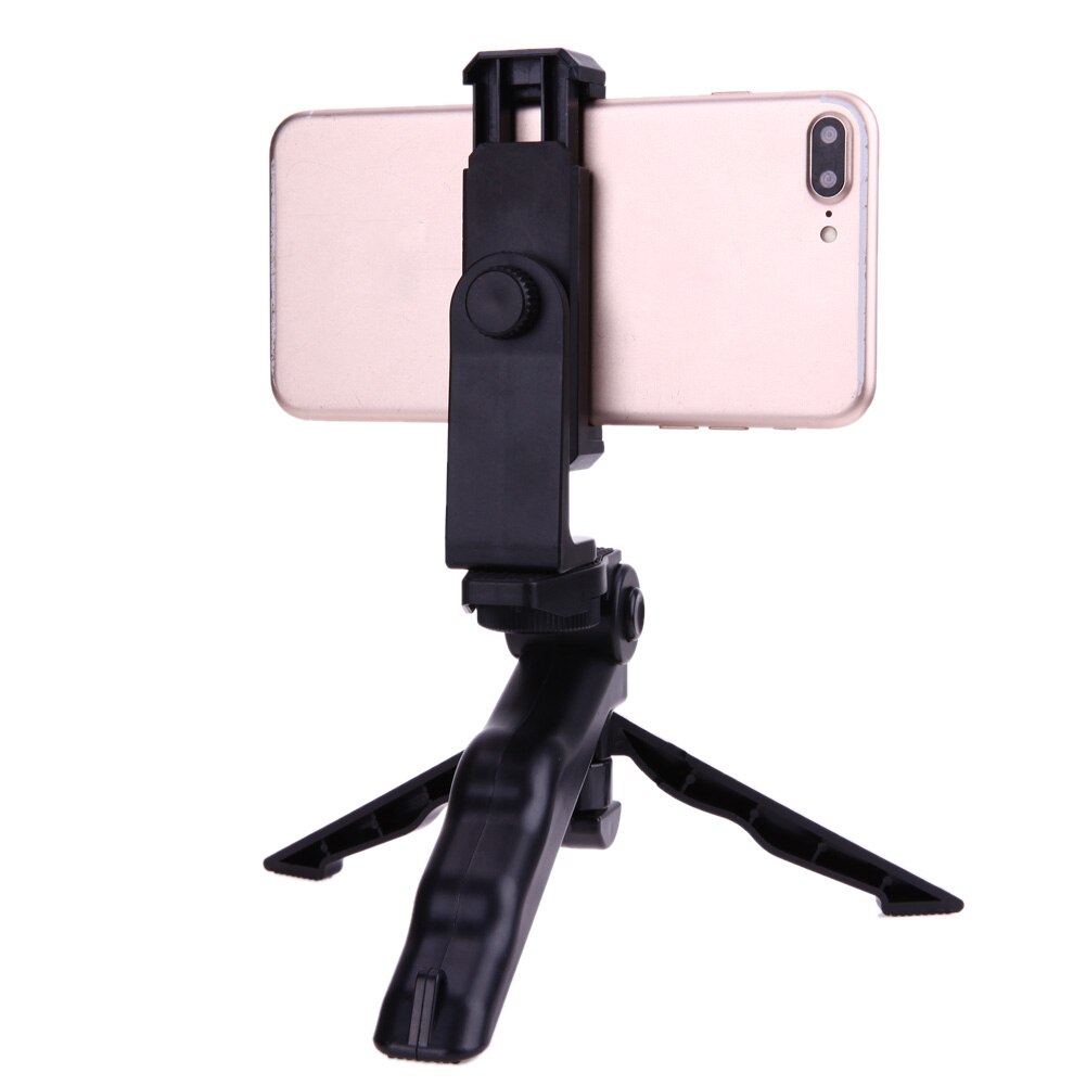 2 in 1 Mini Tripod Drie Poot Statief Three Flexible Legs 360-degree rotation Clipper Vertical Bracket for Camera - ebowsos