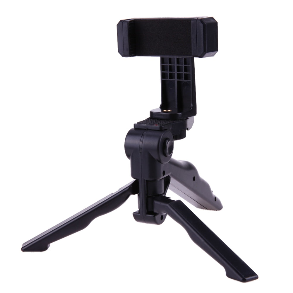 2 in 1 Mini Tripod Drie Poot Statief Three Flexible Legs 360-degree rotation Clipper Vertical Bracket for Camera - ebowsos