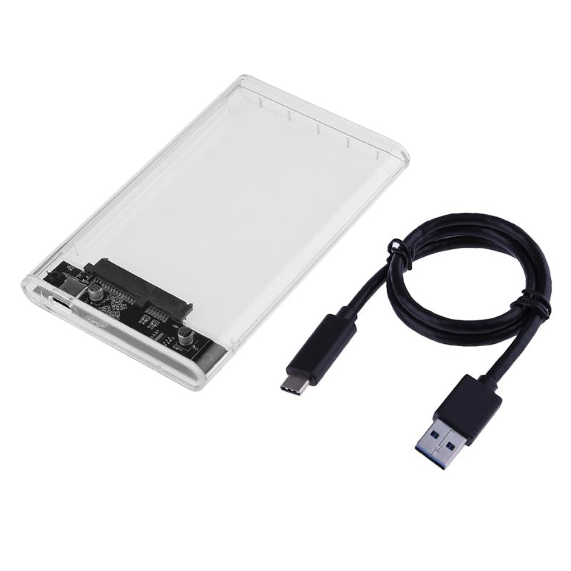 2T 6Gps HDD Enclosure External 2.5 Inch SATA Type-C Hard Drive Enclosure SSD HDD Disk Case Box for PC - ebowsos
