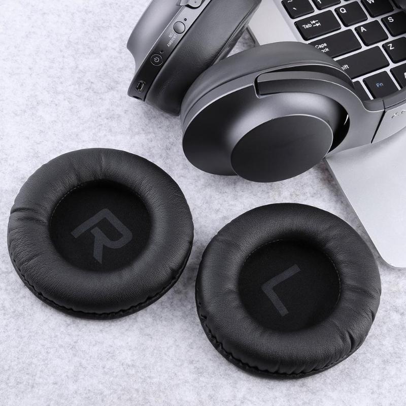 2pcs 100mm Black Replacement Earpad Cushion Earmuffs for Superlux HD660 HD330 Headphones - ebowsos