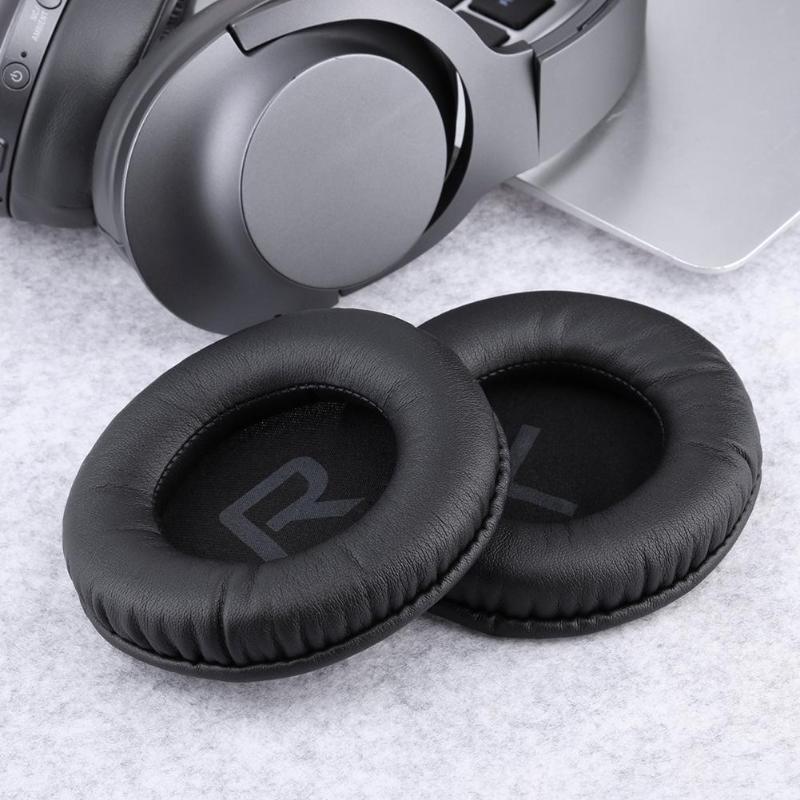 2pcs 100mm Black Replacement Earpad Cushion Earmuffs for Superlux HD660 HD330 Headphones - ebowsos