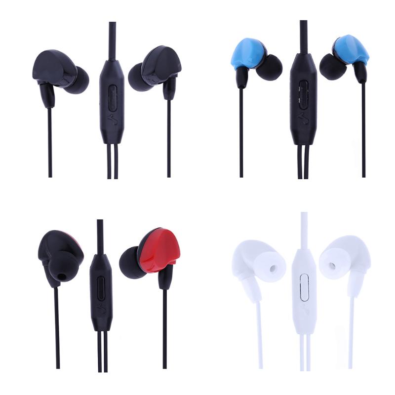 3.94ft Wire Earphone 3.5mm Wired Sports Mega Bass In-ear Earphone with Mic for iPhone Android Smartphone - ebowsos