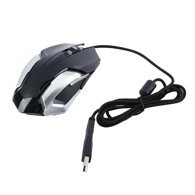 3200DPI Gaming Mouse USB Port Wired Mouse with Breathing LED Backlight  With 4 DPI modes - ebowsos