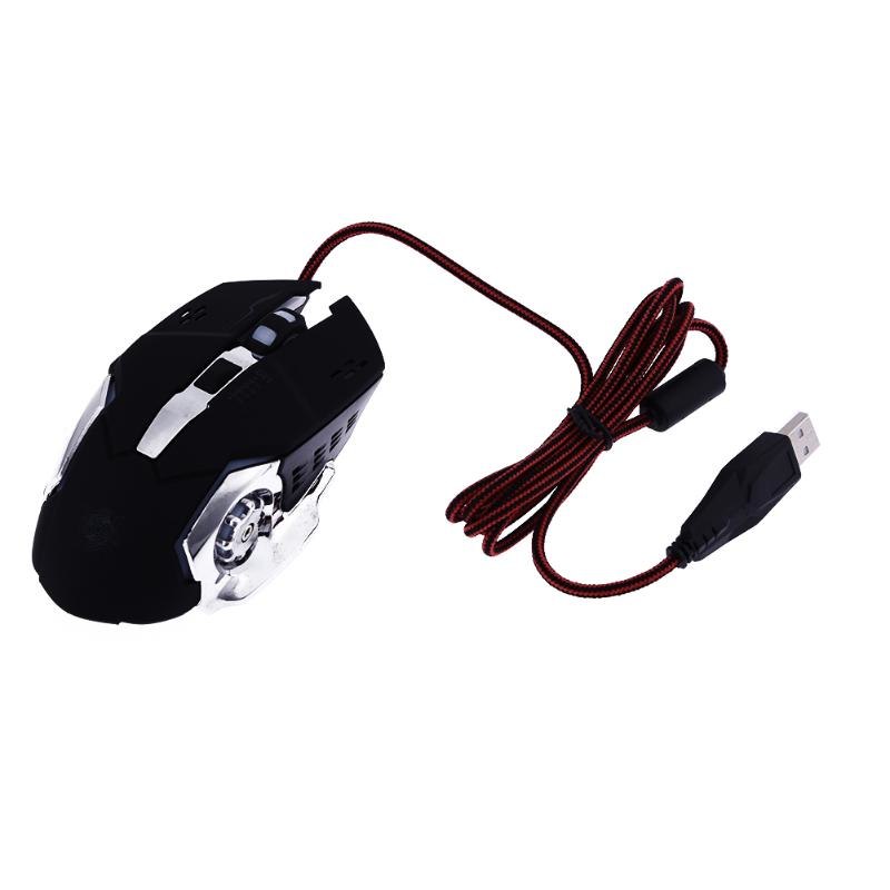 3500DPI Wired Mouse 7 Buttons Mice LED USB Gaming Gamer Mouse Ergonomic Design Comfortable Touch for Desktop - ebowsos
