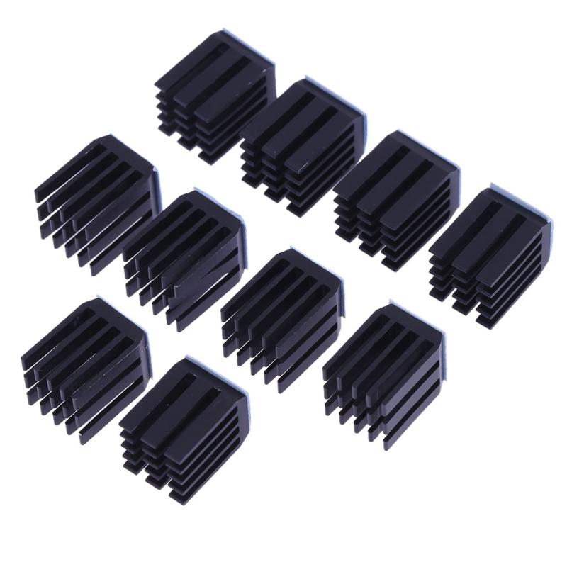 3D Printer Parts 10pcs Stepper Motor Driver Heat Sinks Cooling Heatsink for TMC2100/8825  High Quality Accessory - ebowsos