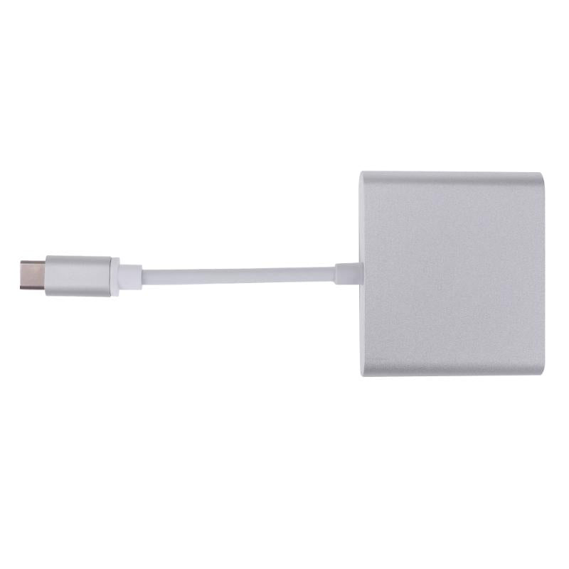 Adapter Cable 3 in 1 USB3.1 Type-C to Type-C HDMI USB3.0 Converter Adapter Hub Cable For Apple Macbook - ebowsos