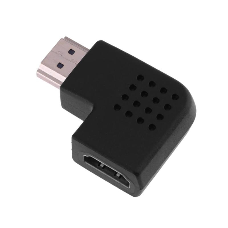 Adapter Converter 4Kx2K 2.0V HDMI Angle Adapter 90 Degree+270 Degree Port Connector Plug for Multimedia - ebowsos
