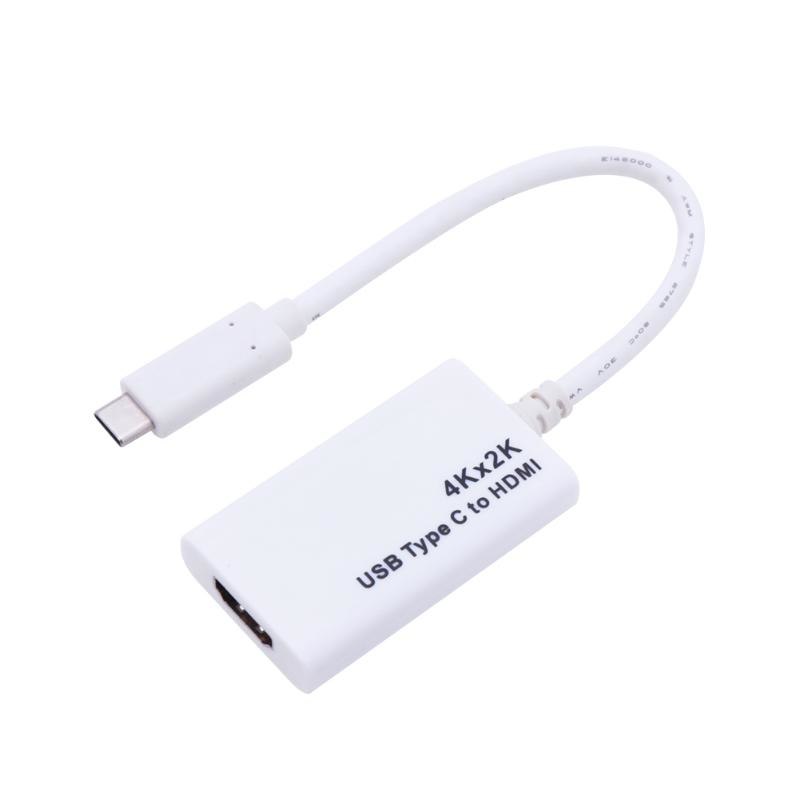 Adapter Converter Cable USB3.1 Type-C to HDMI  Male to Female Converter Adapter Supports 4K 2K 3D Video - ebowsos