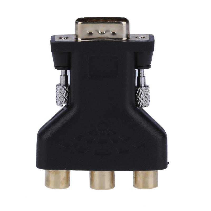 Adapter Converter VGA Male to 3 RCA Female Converter Adapter Splitter Wire Connector for PC - ebowsos