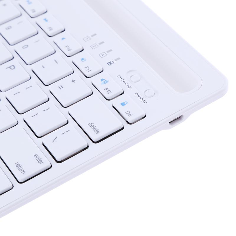 Bluetooth Wireless Keyboard Universal Ultra-Slim Bluetooth Wireless Keyboard for Windows Android iOS - ebowsos