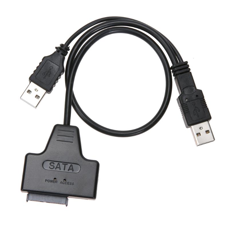 Converter Cable 7+6 Pin SATA Female port to 2 USB2.0 Male Port Splitter Converter Adapter Cable for Computer - ebowsos