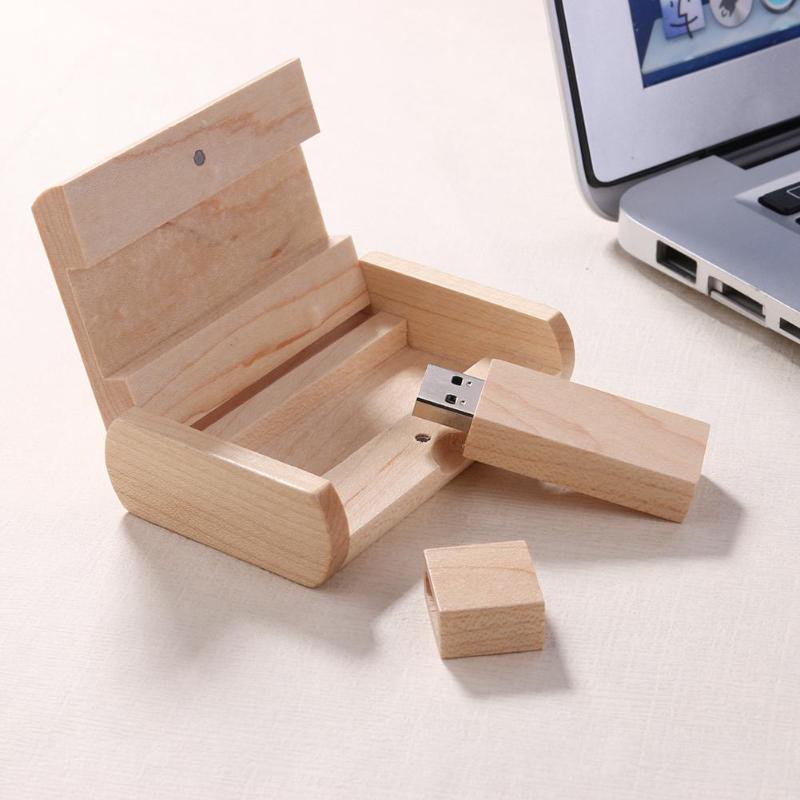 Creative USB 3.0 Flash Drive 8/16GB Pen Drive U Disk Wooden Memory Stick - ebowsos