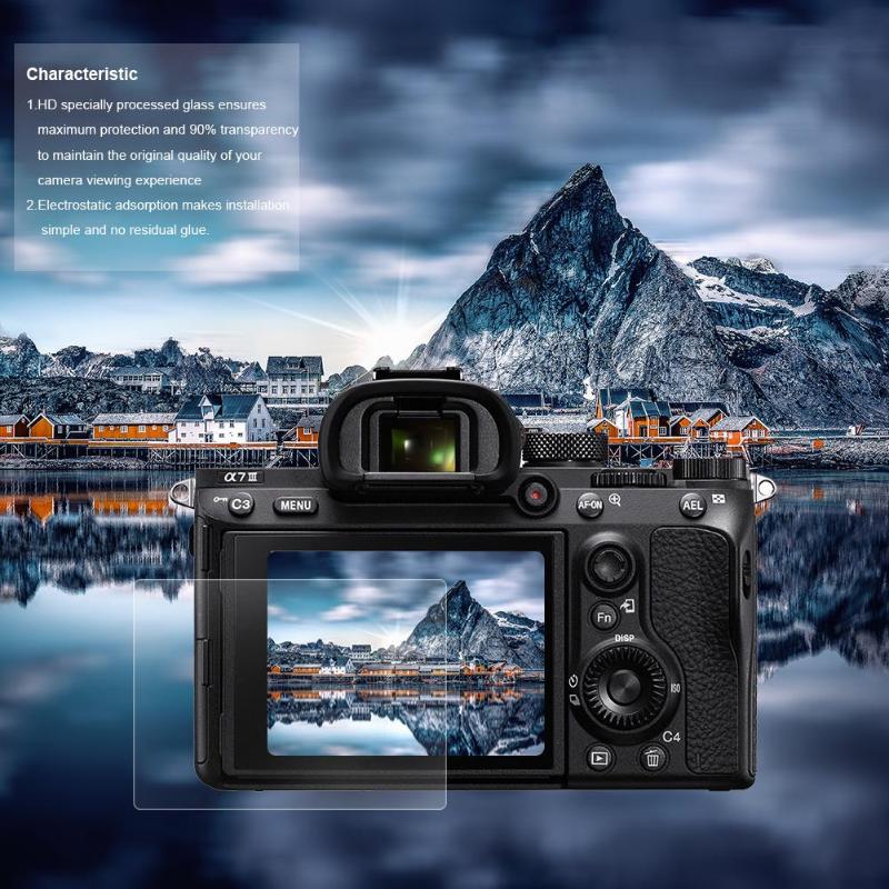 Digital Camera LCD Screen Protector 9H Tempered Glass Protective Film Cover For Sony A7III DSLR Camera Protection Film - ebowsos